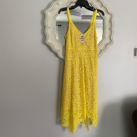 SOLD!!! I.N.C. Lace Hanky-Hem Midi Dress - Picture 1 of 4